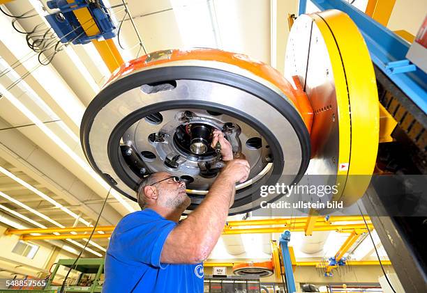 Germany Bavaria Munich - ProductIon of engines for the Eurofighter fighter plane at MTU Aero Engines GmbH in Munich -