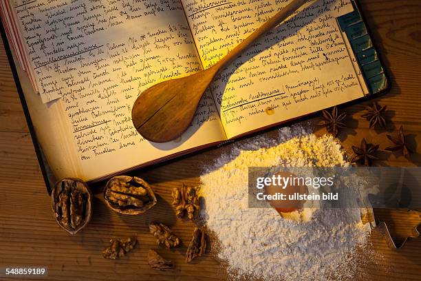 Old handwritten cookbook