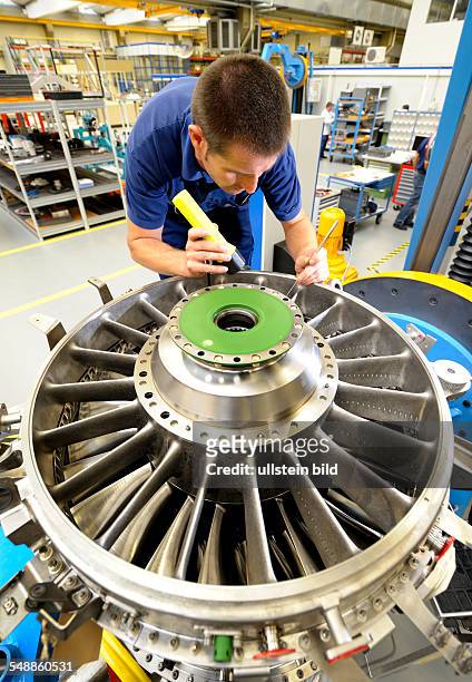 Germany Bavaria Munich - ProductIon of engines for the Eurofighter fighter plane at MTU Aero Engines GmbH in Munich -