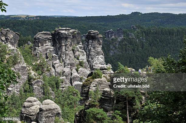 Germany Saxony - National Reserve Saechsische Schweiz, Elbe Sandstone Mountains, little goose rock