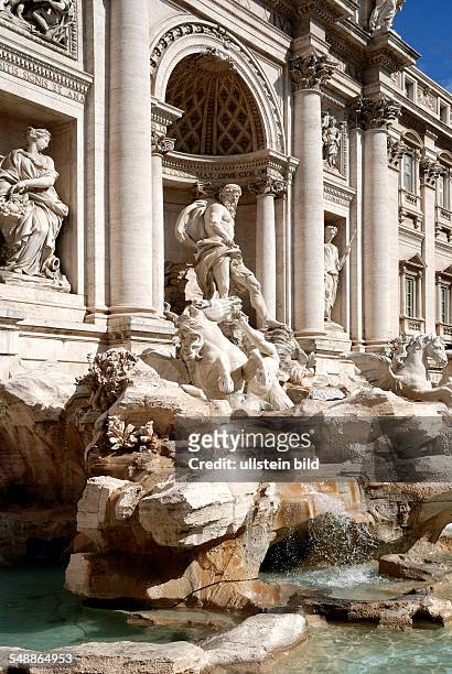 Italy Lazio Roma - Trevi fountain at the 'Piazza di Trevi'
