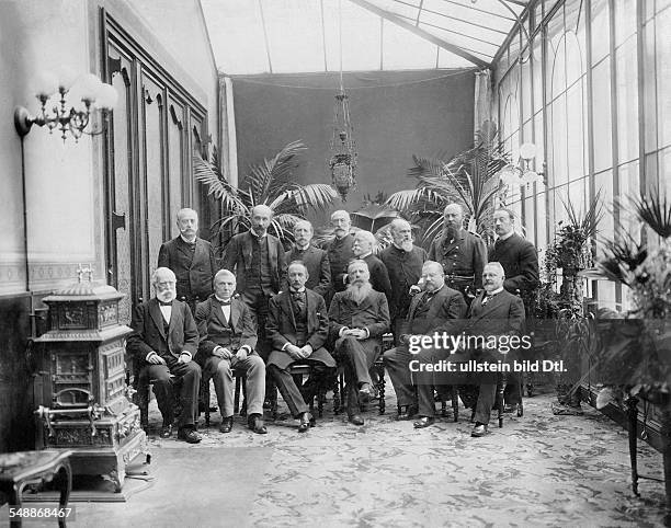 The German Federal Council 1900; general representative: From left to right, 1st row: Selkmann, v. Neidhardt, Count Lerchenfeld, Arthur Count of...