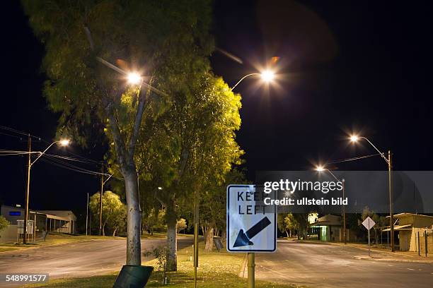 Night photography of the little town in the Western Australian outback.