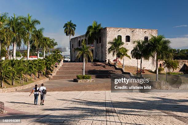 Palace AlcÃ¡zar de ColÃ³n and Calle las Damas, Santo Domingo, Dominican Republic