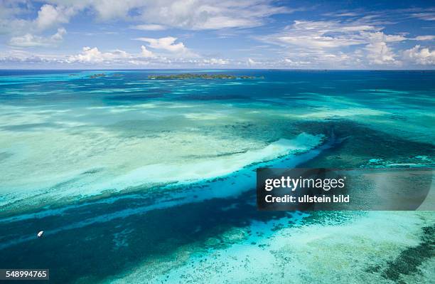 Aerial View of Divespot German Channel, Micronesia, Palau