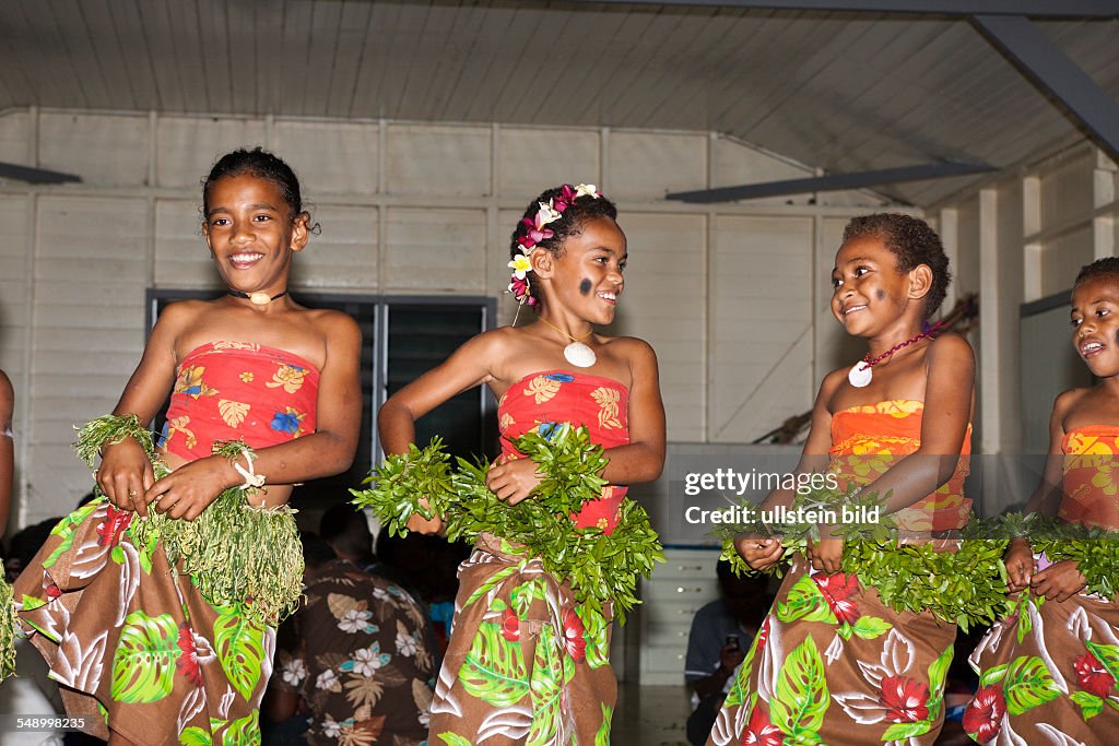 Natives perform Kava Ceremony, Makogai, Lomaviti, Fiji