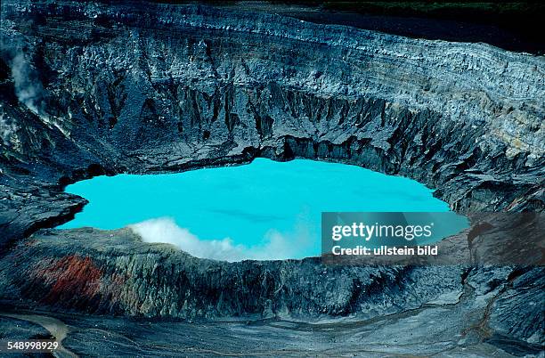 Crater of the Poas Volcano, Costa Rica, South america, Cocos Island, South america, Latin america