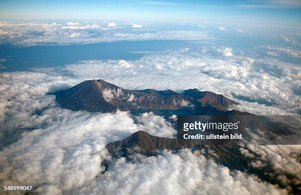 Rinjani Volcano, Arial view, Indonesia, Lombok, Lesser Sunda Islands