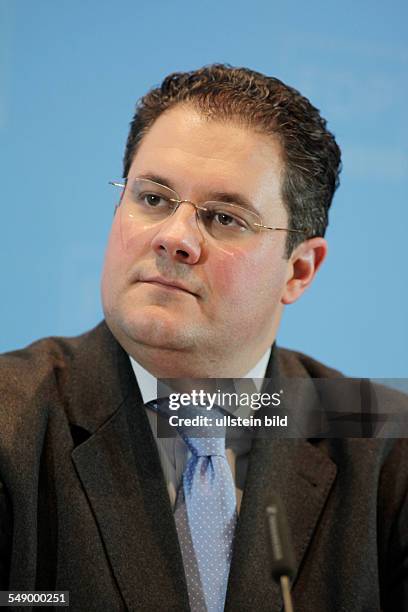 Patrick Döring, Generalsekretär der FDP, auf einer Pressekonferenz in Berlin