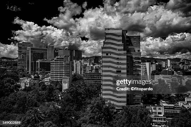 polanco landscape in mexico city - mexico city clock tower stock pictures, royalty-free photos & images