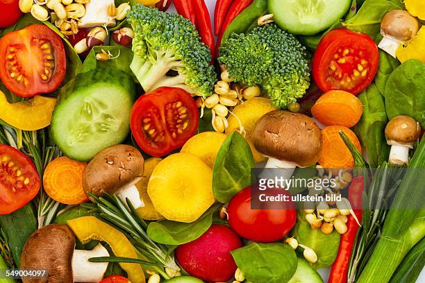 Gemüse. Symbolphoto für Diät, Gewichtsreduktion und gesunde Ernährung.