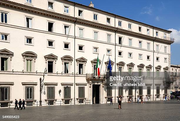 Palazzo Chigi at the Piazza Colonna: Residence of the Italian Prime Minister.