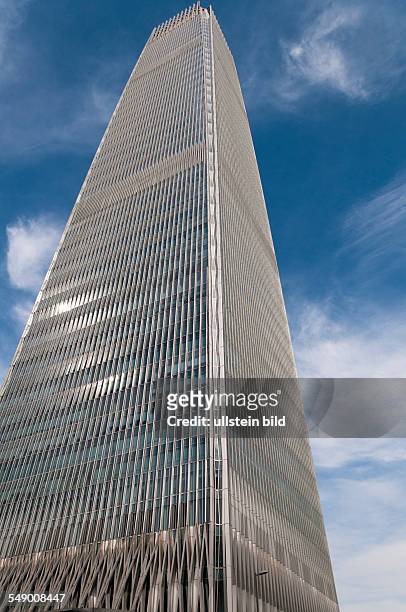 China, Beijing - China World Trade Center in Chaoyang district, Central Buisness District.