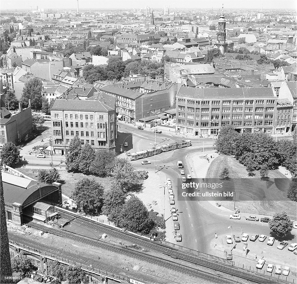 Berlin: Hackescher Markt with suburban train station