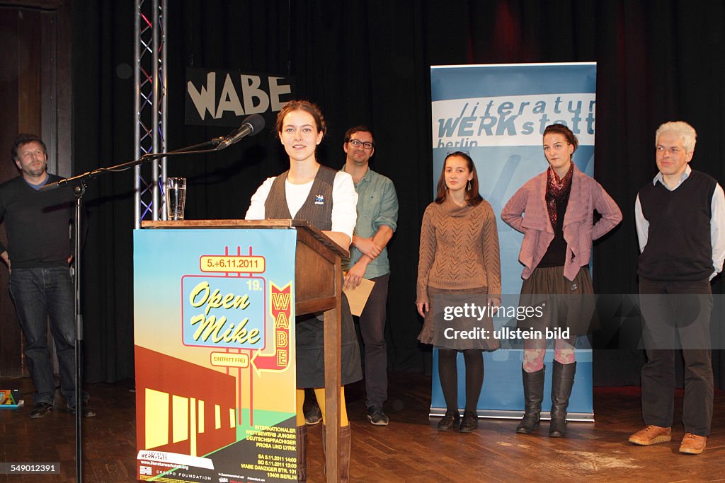 Literaturwerkstatt Berlin, open mike Literaturwettbewerb 2011