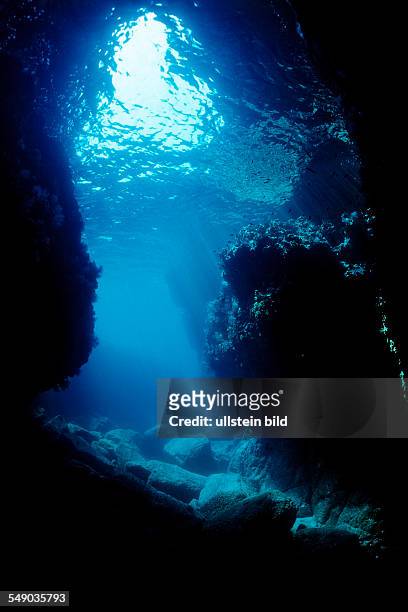 Underwater Cave Los Islotes, Mexico, Sea of Cortez, Baja California, La Paz