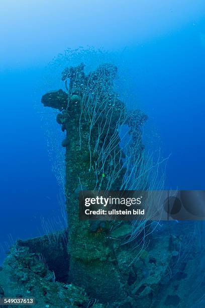 Tower of USS Apogon Submarine, Marshall Islands, Bikini Atoll, Micronesia, Pacific Ocean