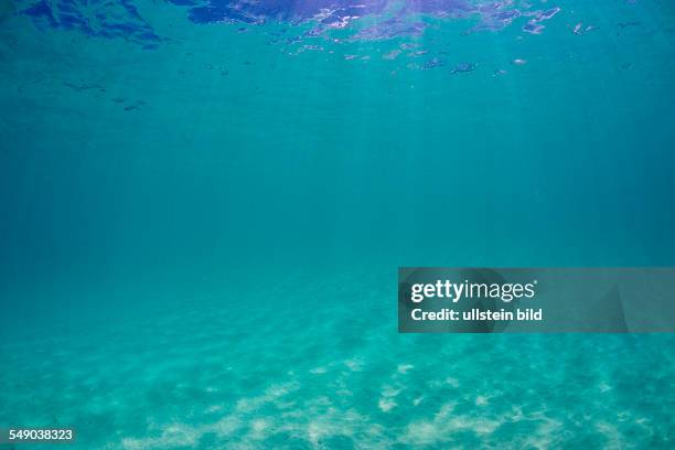 Watersurface in turquoise Lagoon, Marshall Islands, Bikini Atoll, Micronesia, Pacific Ocean