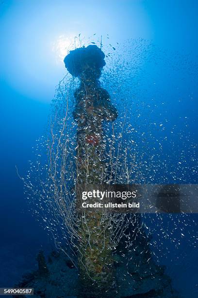 Tower of USS Apogon Submarine, Marshall Islands, Bikini Atoll, Micronesia, Pacific Ocean