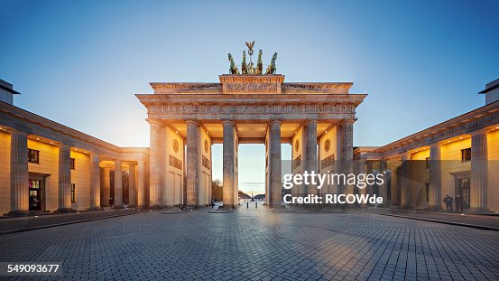 Brandenburg Gate at sunset Brandenburg Gate at sunset