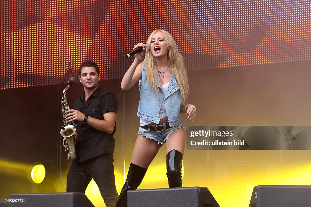 Stan Singer Alexandra Stan, Singer, Romania - on stage at the show... News Photo ...