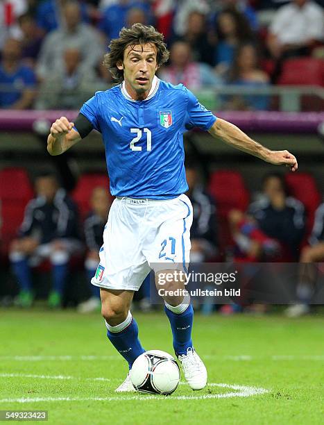 Andrea Pirlo , Sport, Fußball Fussball, UEFA EM Europameisterschaft Euro 2012 Halbfinale, Saison 2011 DFB GER BRDeutschland vs. Italien,...