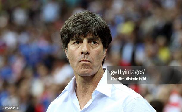 Trainer Joachim Loew , Sport, Fußball Fussball, UEFA EM Europameisterschaft Euro 2012 Halbfinale, Saison 2011 DFB GER BRDeutschland vs. Italien,...