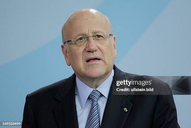 Der Ministerpräsident der Republik Libanon, Najib Mikati, bei einem Besuch in Berlin