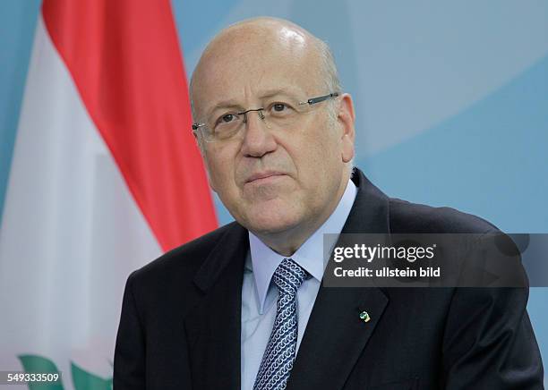 Der Ministerpräsident der Republik Libanon, Najib Mikati, bei einem Besuch in Berlin