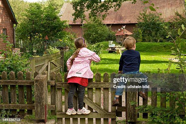 Bauernhof-Kindergarten Wilkenshoff in Hollenstedt Ochtmannsbruch. Bundesweit gibt es etwa zehn Kindergärten, die dauerhaft auf einem...