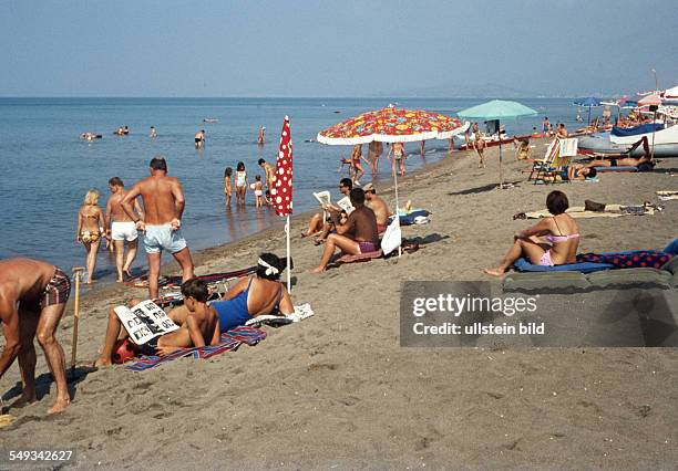 Italien, ca 1972, Sommer am Meer