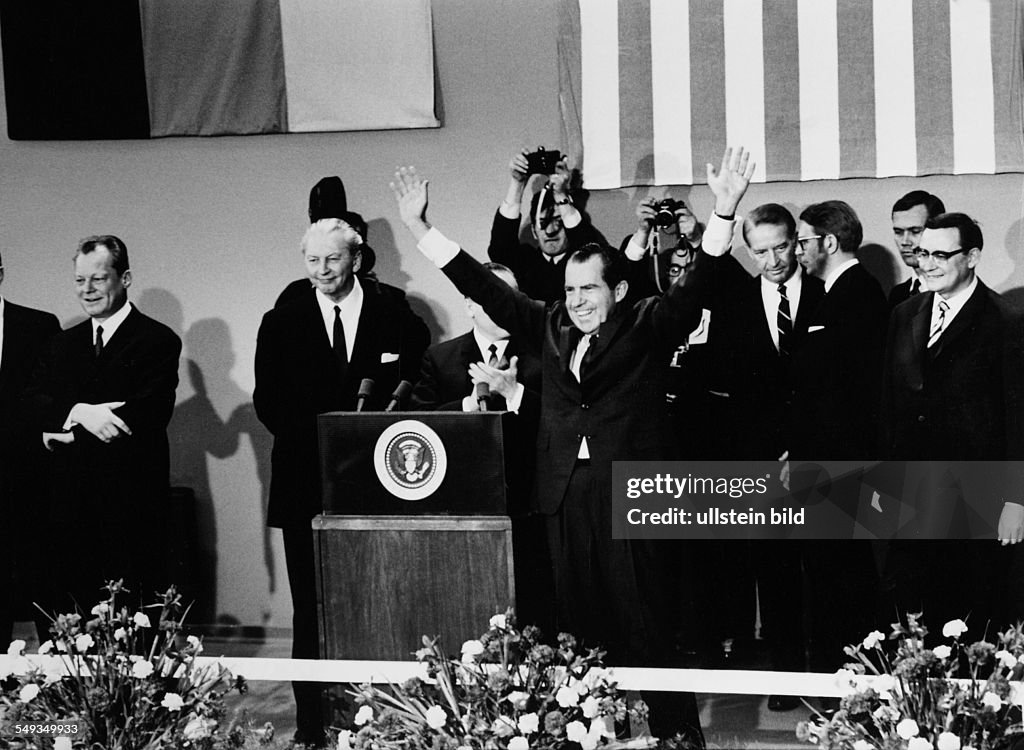 US-President Richard Nixon in Berlin