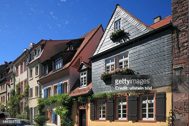 Heidelberg old town, alleyway, Grosse Mantelgasse, residential buildings