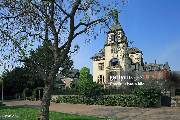 Koblenz-Oberwerth, Kaiserin Augusta Anlagen, Rhine park, landscape park, villa, grand residential building