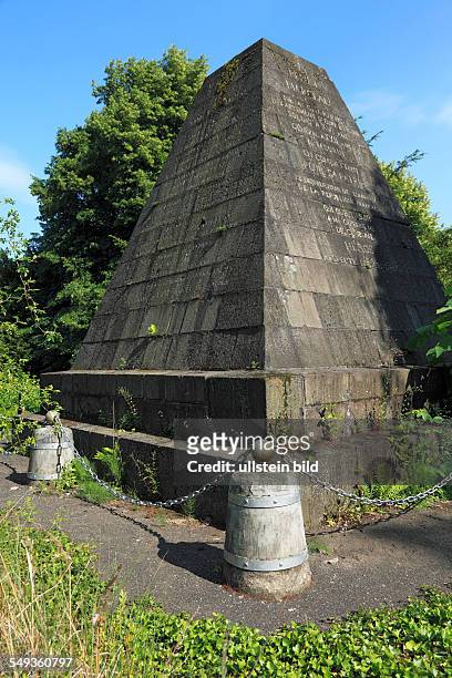 Koblenz-Luetzel, French cemetery in Luetzel, grave pyramid, tomb of general Francois Severin Desgraviers Marceau