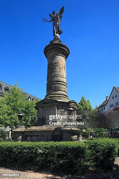 Siegburg, Rhineland, market place, victory column