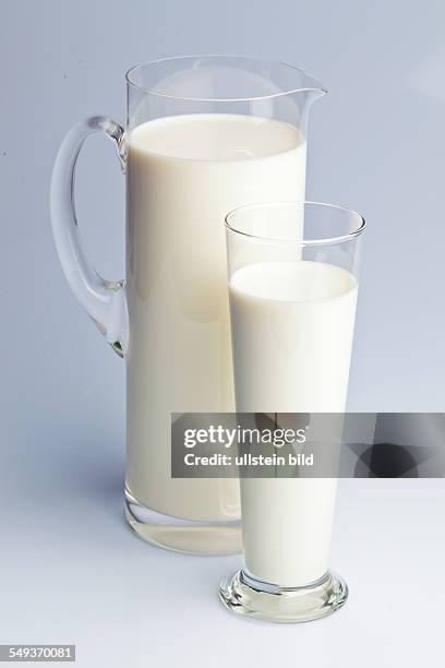 Ein Krug mit Milch für gesunde Ernährung und Calcium.