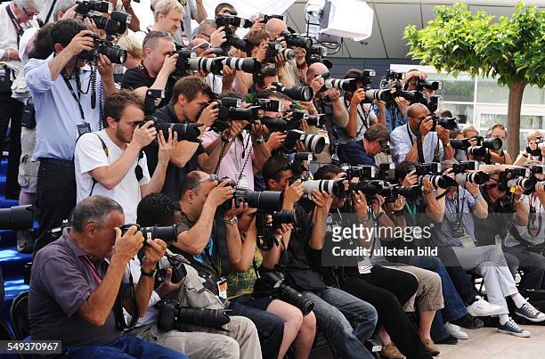 Internationale Filmfestspiele von Cannes / Das Festival de Cannes: Pressefotografen beim Photocall