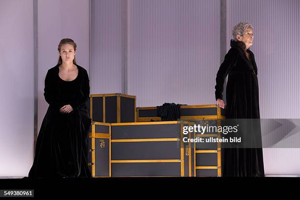 Salzburg Festival: play: The Prince of Homburg by Heinrich von Kleist; directed by: Andrea Breth actors: Pauline Knof and Elisabeth Orth