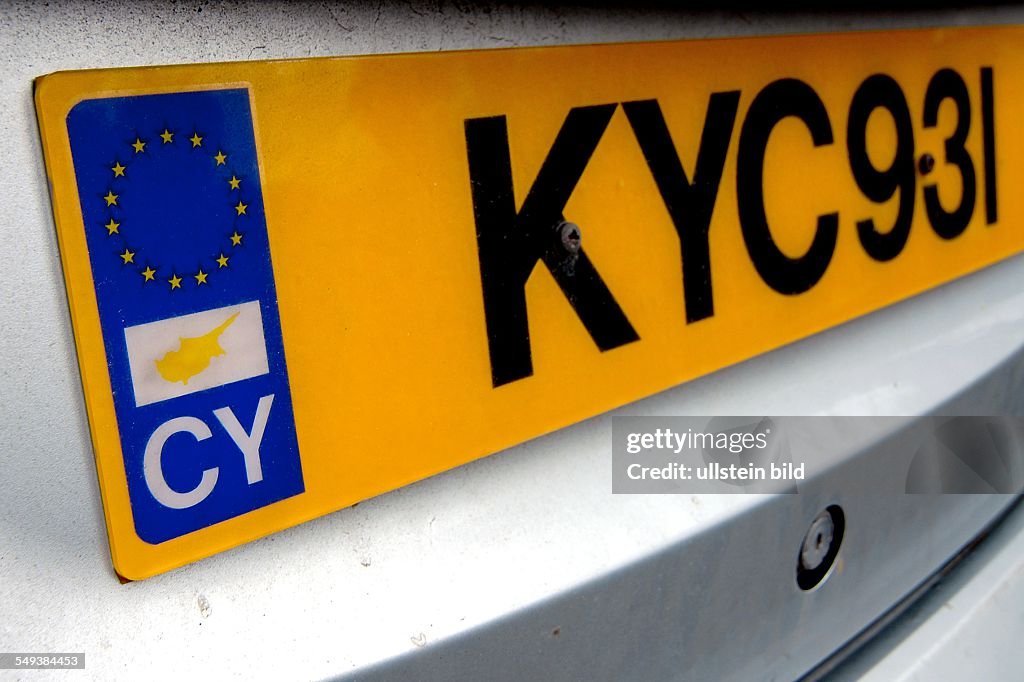 Zypern, Neues EU-Autokennzeichen News Photo - Getty Images