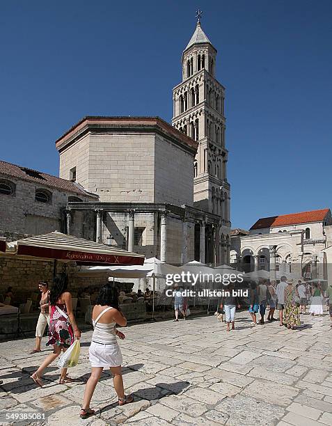 Kroatien Dalmatien, Split , Stadtansicht Altstadt, Diokletianspalast