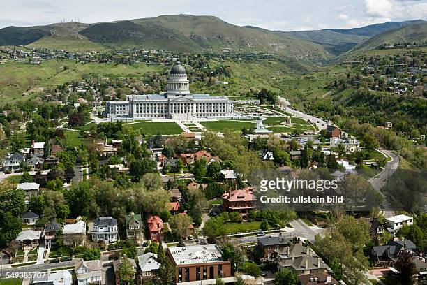Utah State Capitol auf dem Capitol Hill. Das Gebaeude beherbergt die Kammern der Utah State Legislature, die Bueros des Gouverneurs und des...