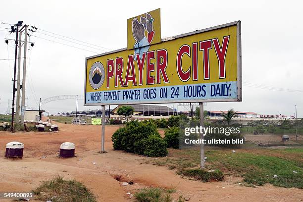 Nigeria. Lagos. Lagos Ibadan Highway, Mountain of Fire Prayer Camp