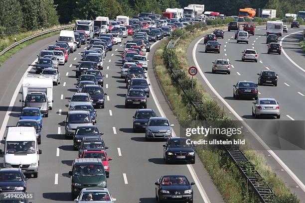 Germany, Gevelsberg. Traffic on the expressway A1