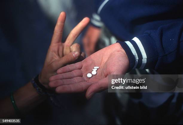 Germany: streetkids with drugs in the main station of Dortmund.