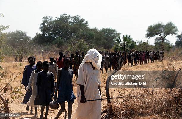 Sudan, 2000: John Eibner of the Swiss Civil Rights organization CSI first visited this region in 1995 to buy free so called Dinka slaves who were...
