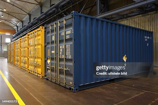 Germany, Duisburg, GNS, company for nuclear service. Store with 5 tons of radioactiv contaminated high-grade steel from an Indian steelworks