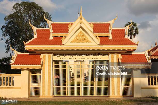 Cambodia. Phnon Penh: Killing fields of the village Choeung Ek. 17.000 people died here. It remembers of the crime of the Khmer Rouge