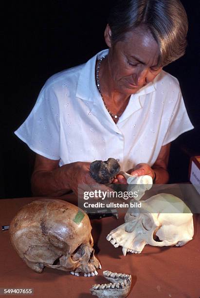 Kenya, 30. 06. 2000: the paleonthropologist Meave Leakey.