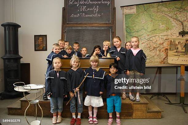 Germany, NRW, Duisburg: Visit of the former village school Friemersheim. It is nowadays a museum since 1958